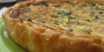 Quiche de Atum e Espinafres