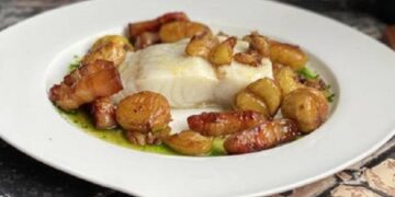 Bacalhau no Forno com Castanhas